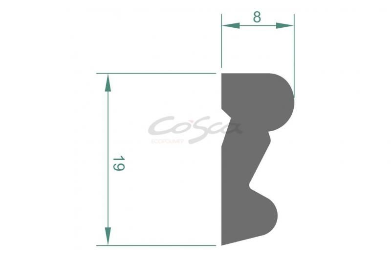 Молдинг для стены Cosca МХ 003, 19х8