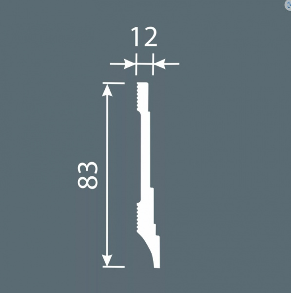 Напольный плинтус Cosca PX 042, 83х12