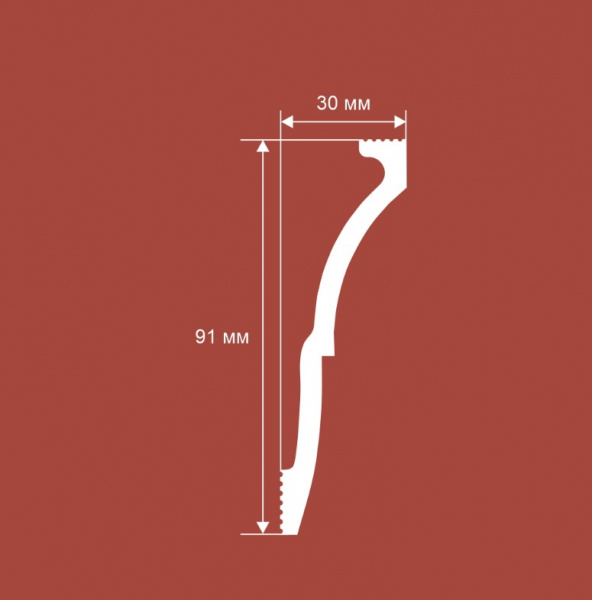 Потолочный карниз Cosca КX058, 91х30